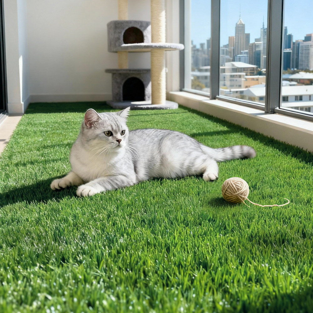 Prime Turf Artificial Grass Rug Fake Grass 2 Rolls 15mm Height 50cm x 2m Indoor Outdoor