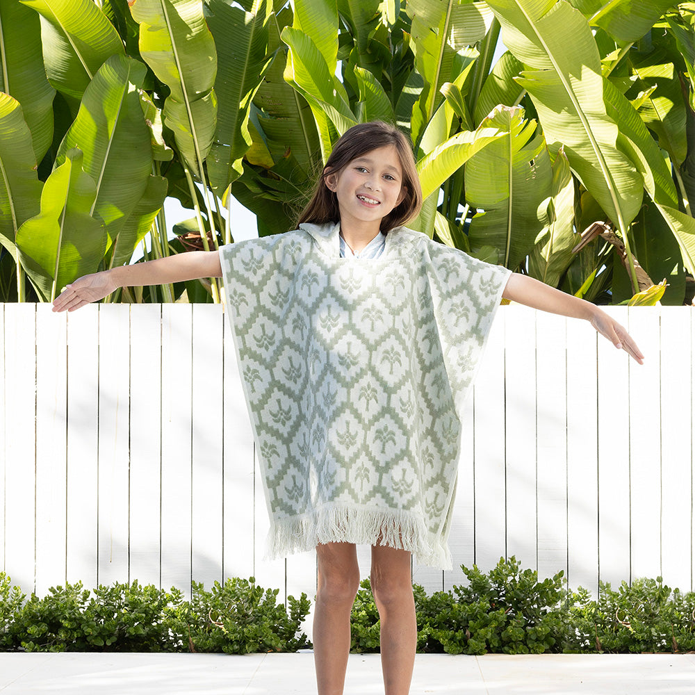 Bambury Cocos Kids Poncho - Sage