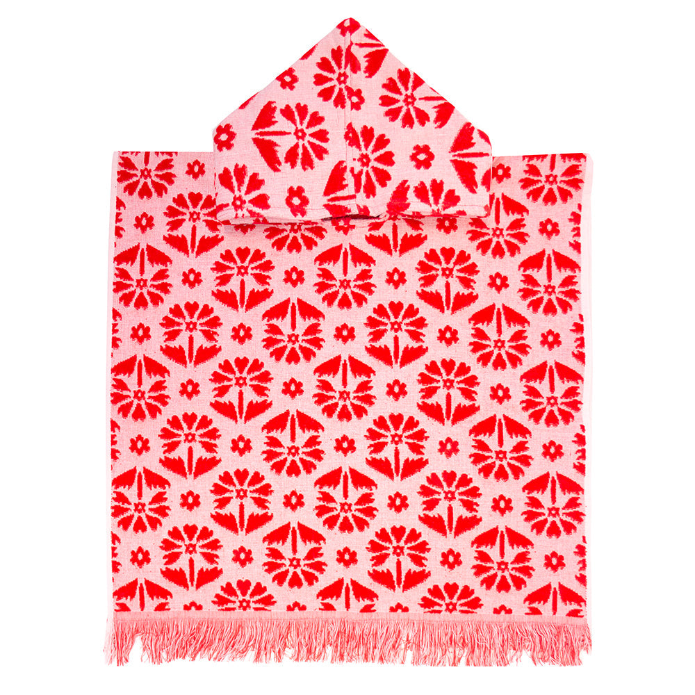 Bambury Flora Kids Poncho - Poppy