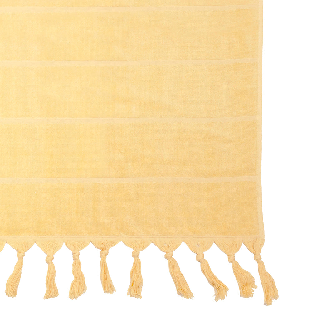 Bambury Santorini Beach Towel - Custard