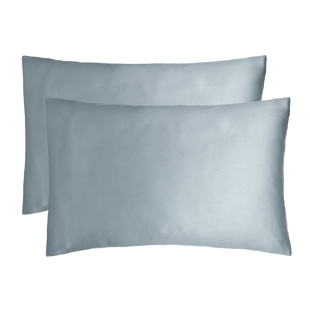 Bambury Bamboo Satin Pillowcases - Slate Blue