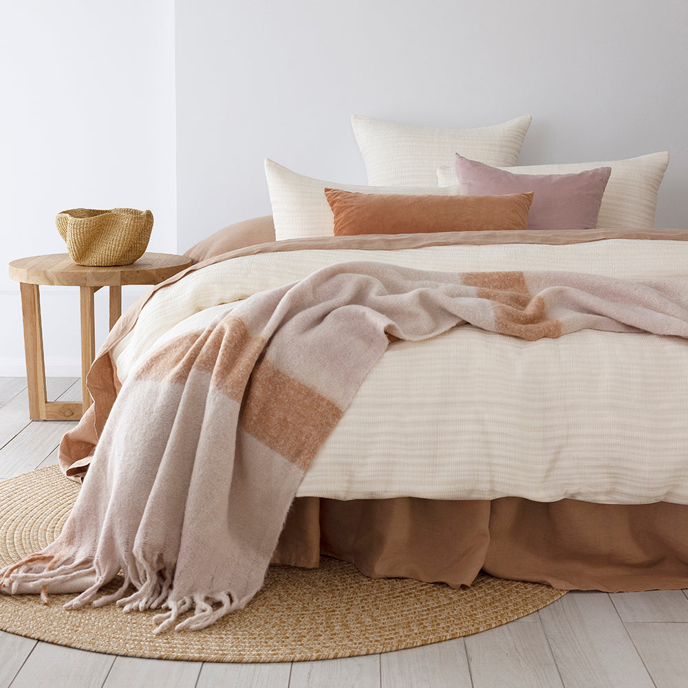 Bambury Lores Quilt Cover Set - Stone
