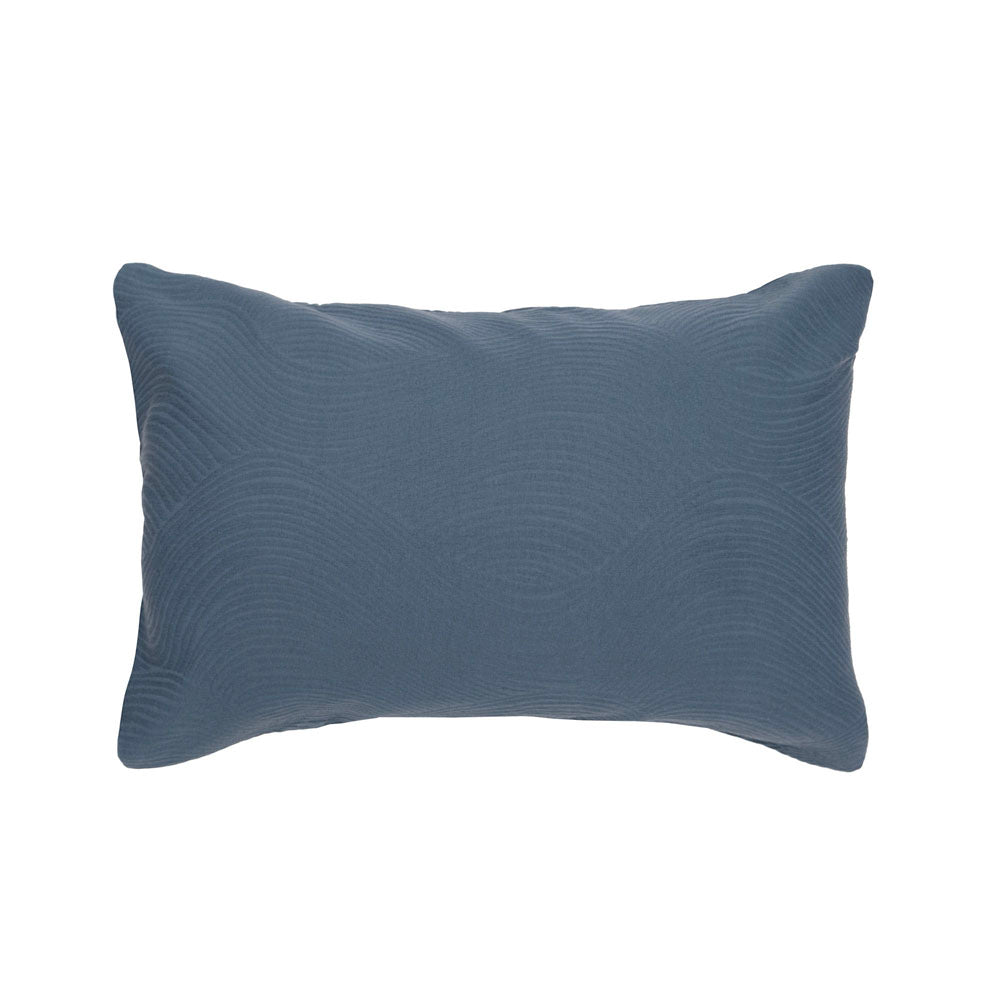 Tide Jacquard Quilt Cover Set - Denim