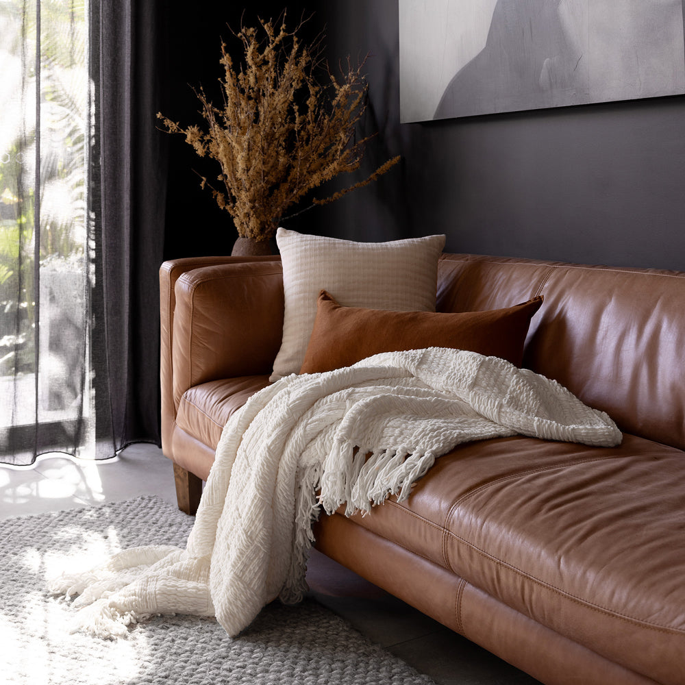 Bambury Asha Throw - White