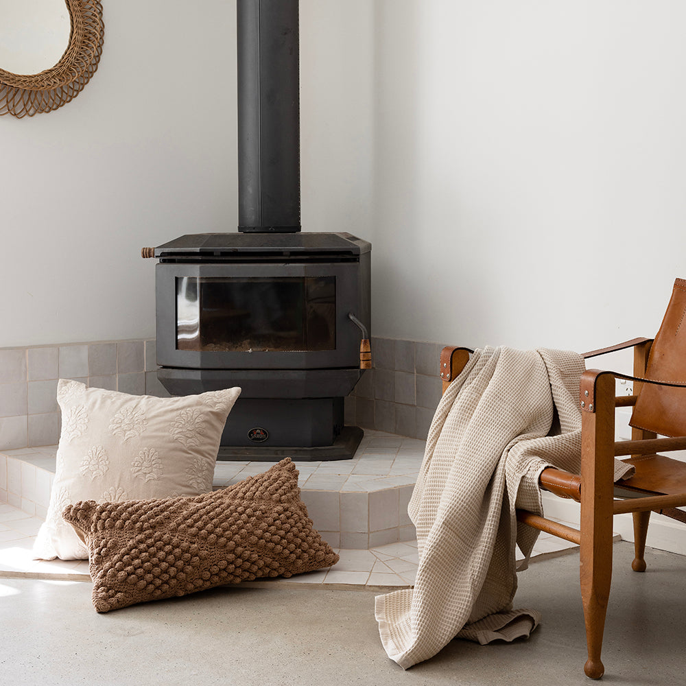 Bambury Bridget Rectangle Cushion - Biscuit