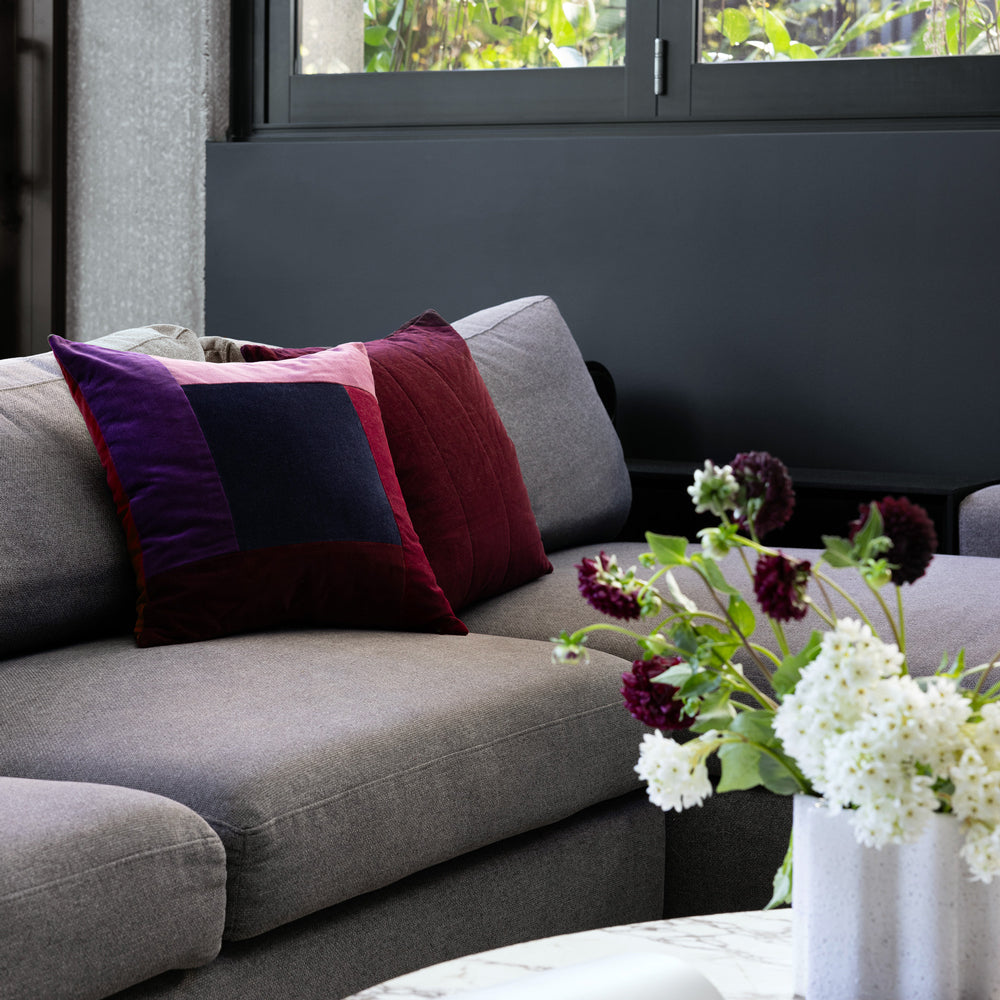 Bambury Jax Square Cushion - Berry