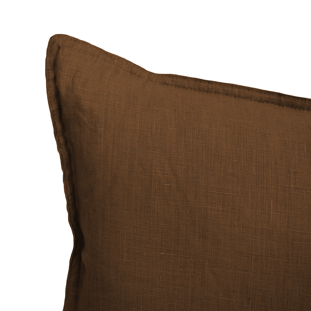 Bambury Linen Rectangle Cushion - Hazel