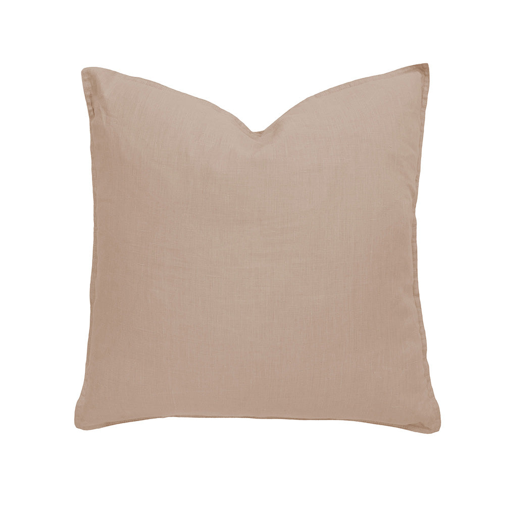 Bambury Linen Square Cushion - Tea Rose