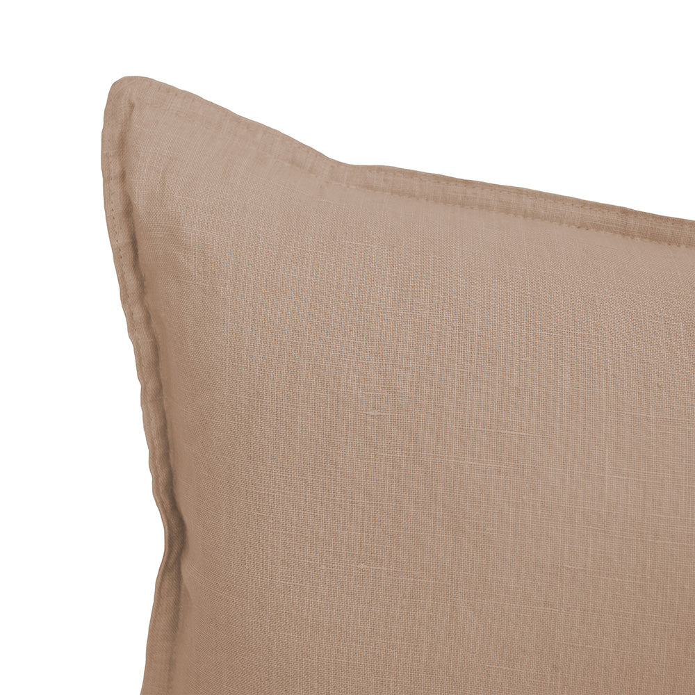 Bambury Linen Square Cushion - Tea Rose