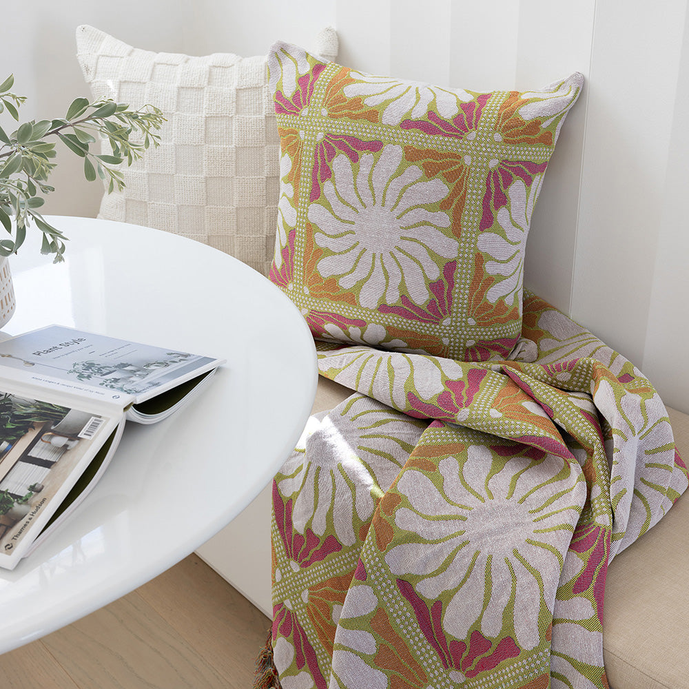 Bambury Zinnia Throw Blanket - Sorbet