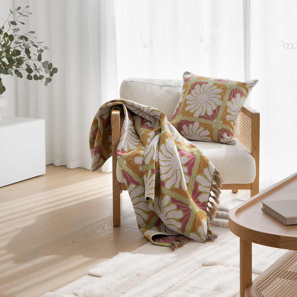 Bambury Zinnia Throw Blanket - Sorbet