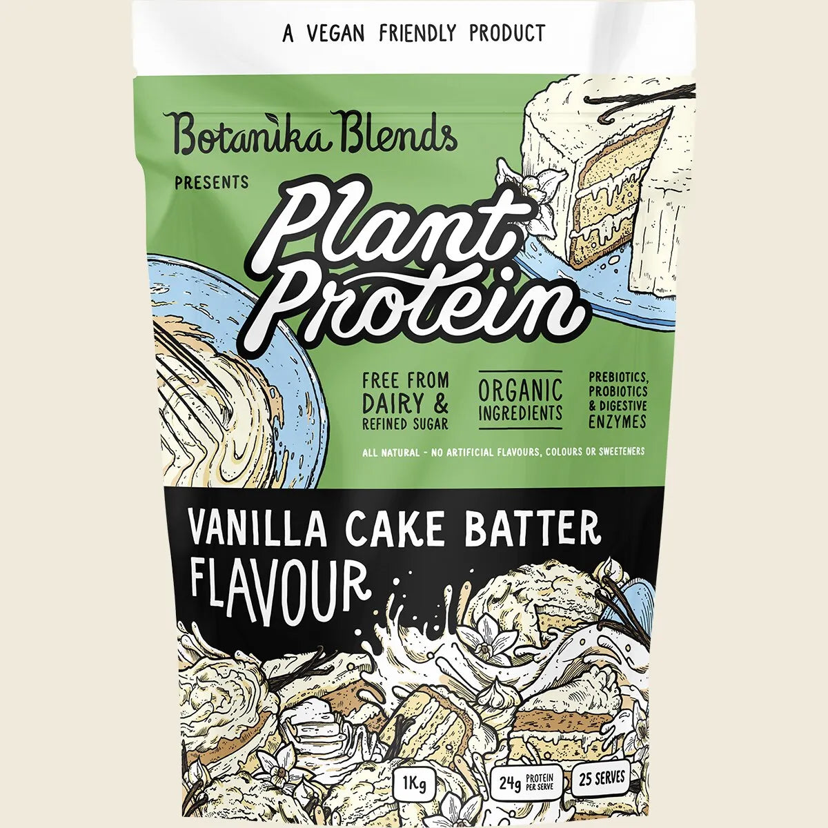 Botanika Blends Plant Protein Vanilla Cake Batter 1kg