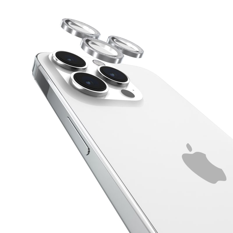 Case-Mate Aluminum Lens Protector for iPhone 15 & 16 Series – Black & Twinkle