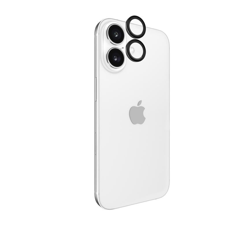 Case-Mate Aluminum Lens Protector for iPhone 15 & 16 Series – Black & Twinkle