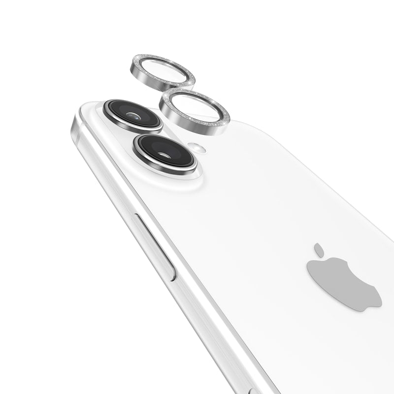 Case-Mate Aluminum Lens Protector for iPhone 15 & 16 Series – Black & Twinkle