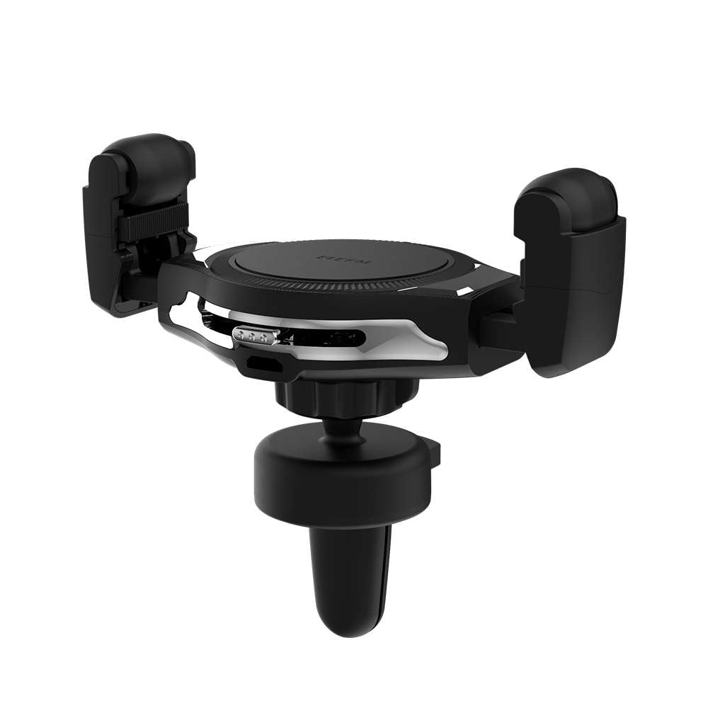 EFM 15W Wireless Car Vent Mount ChargerWith 18W Car Charger - Graphite