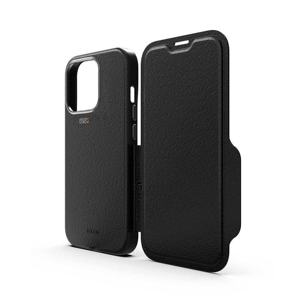 EFM Monaco Leather Wallet Case with D3O 5G Signal Plus for iPhone 13 Pro