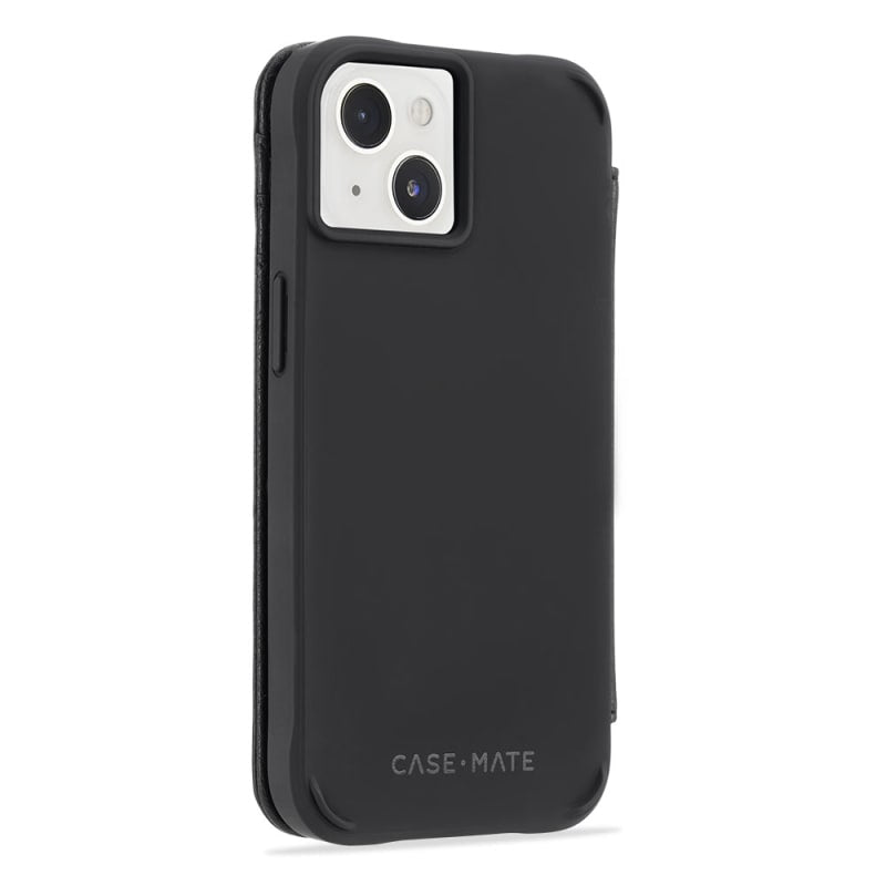 Case-Mate Leather Folio Wallet MagSafe Case iPhone 14 Series - Black