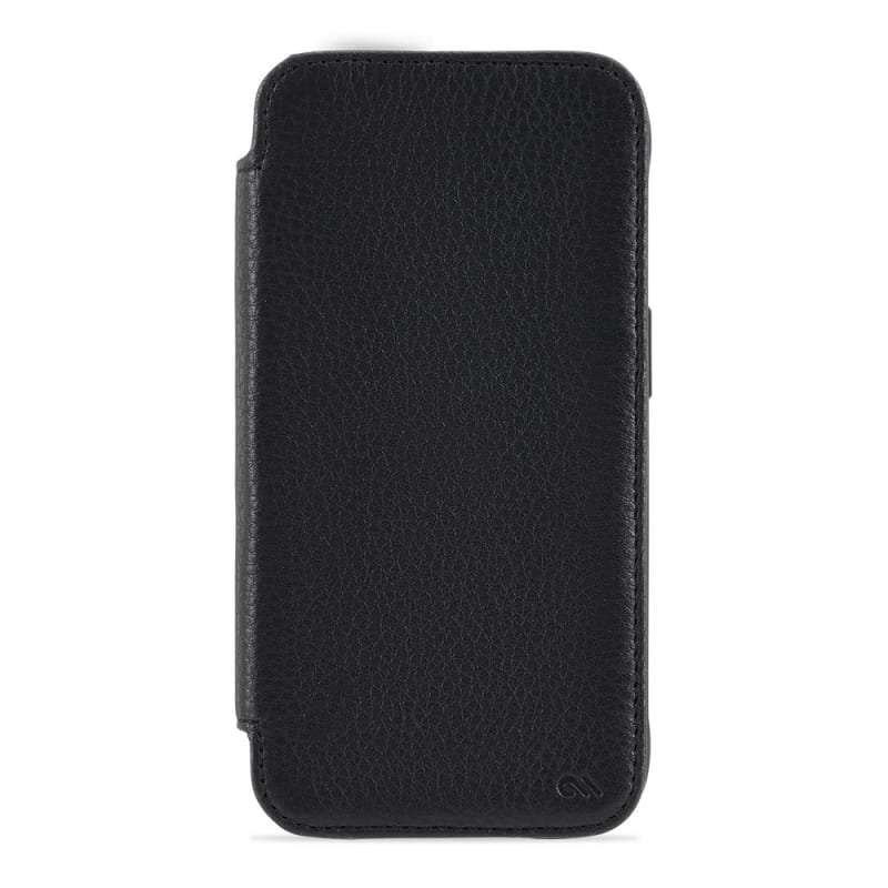 Case-Mate Leather Folio Wallet MagSafe Case iPhone 14 Series - Black