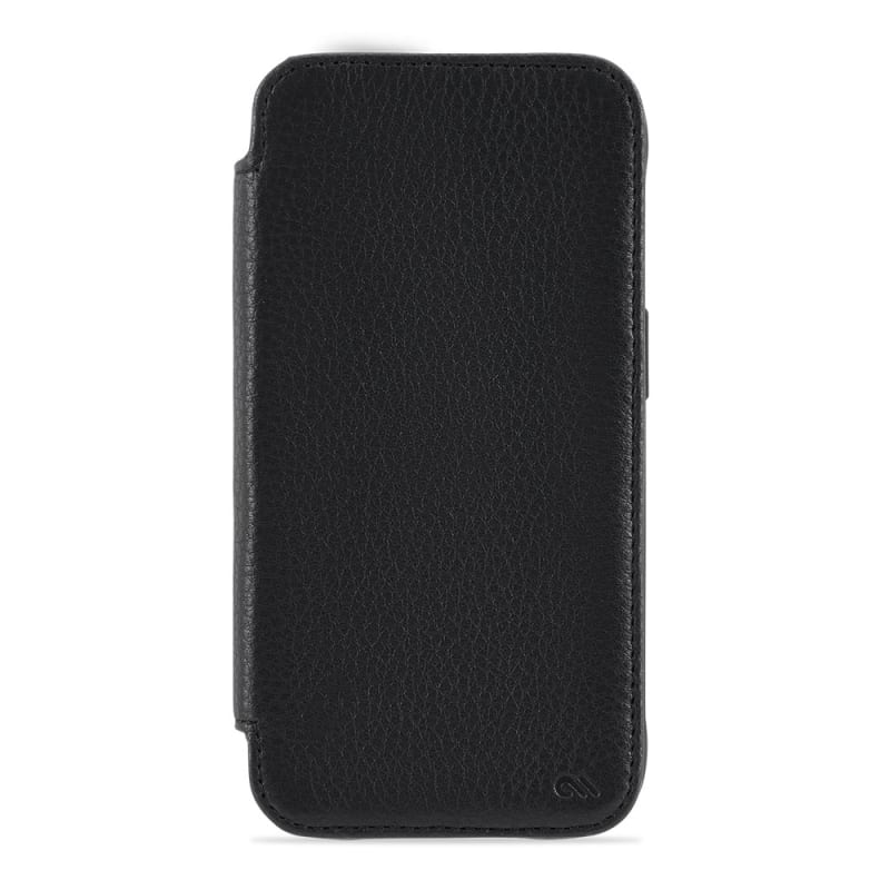 Case-Mate Leather Folio Wallet MagSafe Case iPhone 14 Series - Black