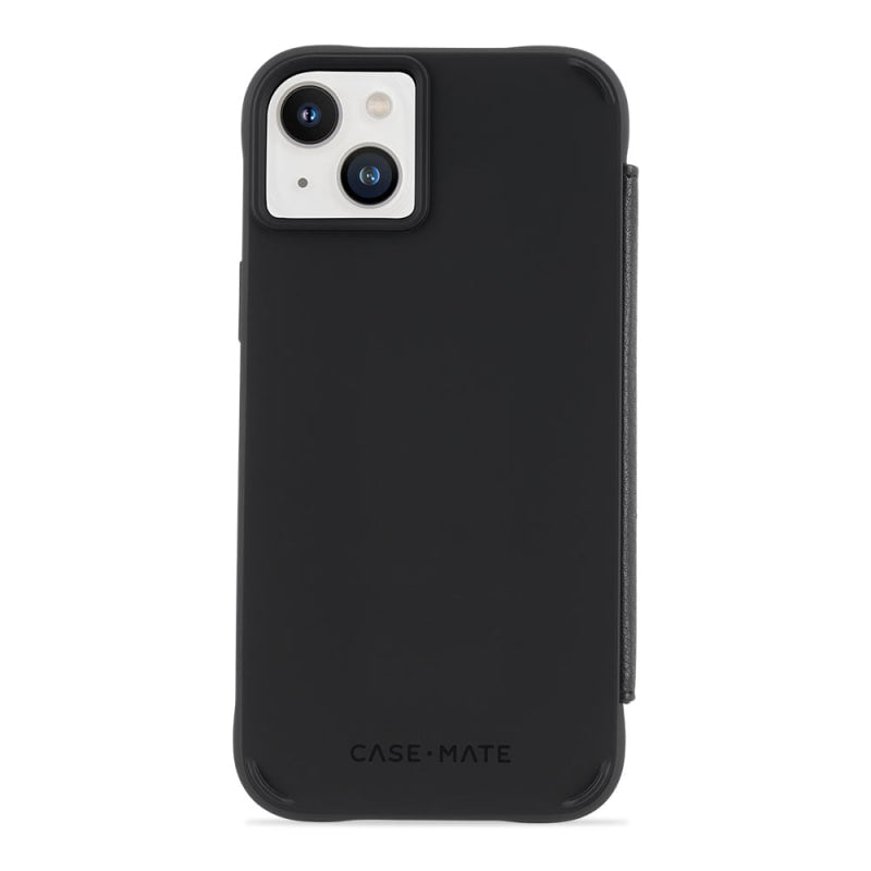 Case-Mate Leather Folio Wallet MagSafe Case iPhone 14 Series - Black