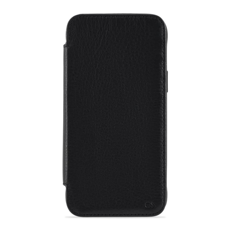 Case-Mate Leather Folio Wallet MagSafe Case iPhone 14 Series - Black