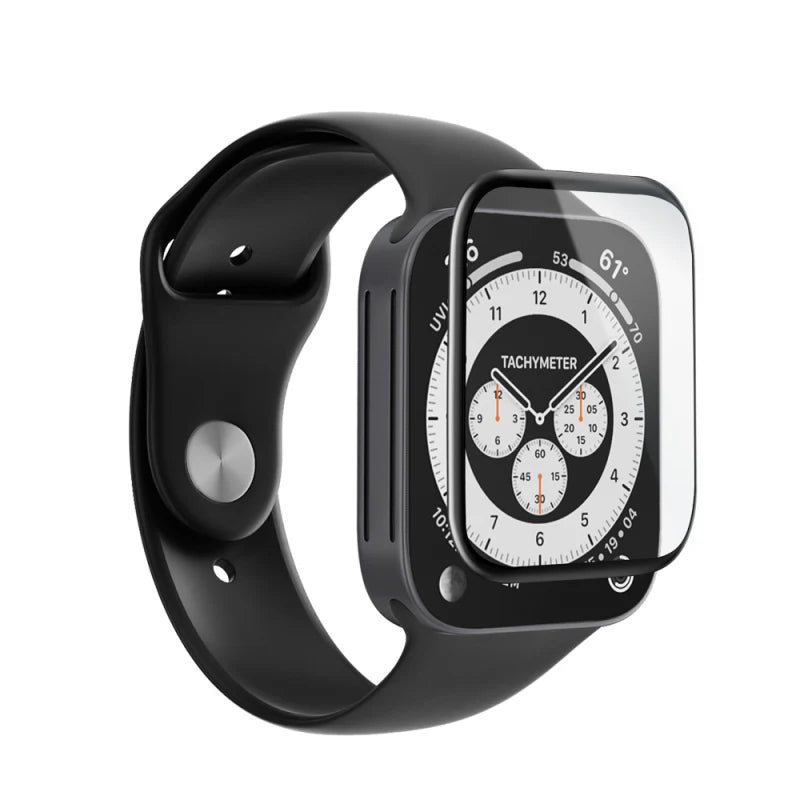 EFM FlexiGlass Screen Armour Twin Pack for Apple Watch Series 7/8/9