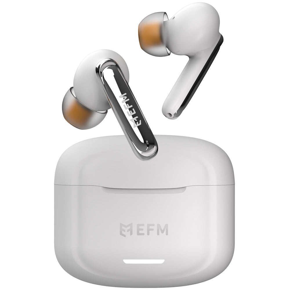 EFM New Orleans TWS EarbudsWith Active Noise Cancelling - White