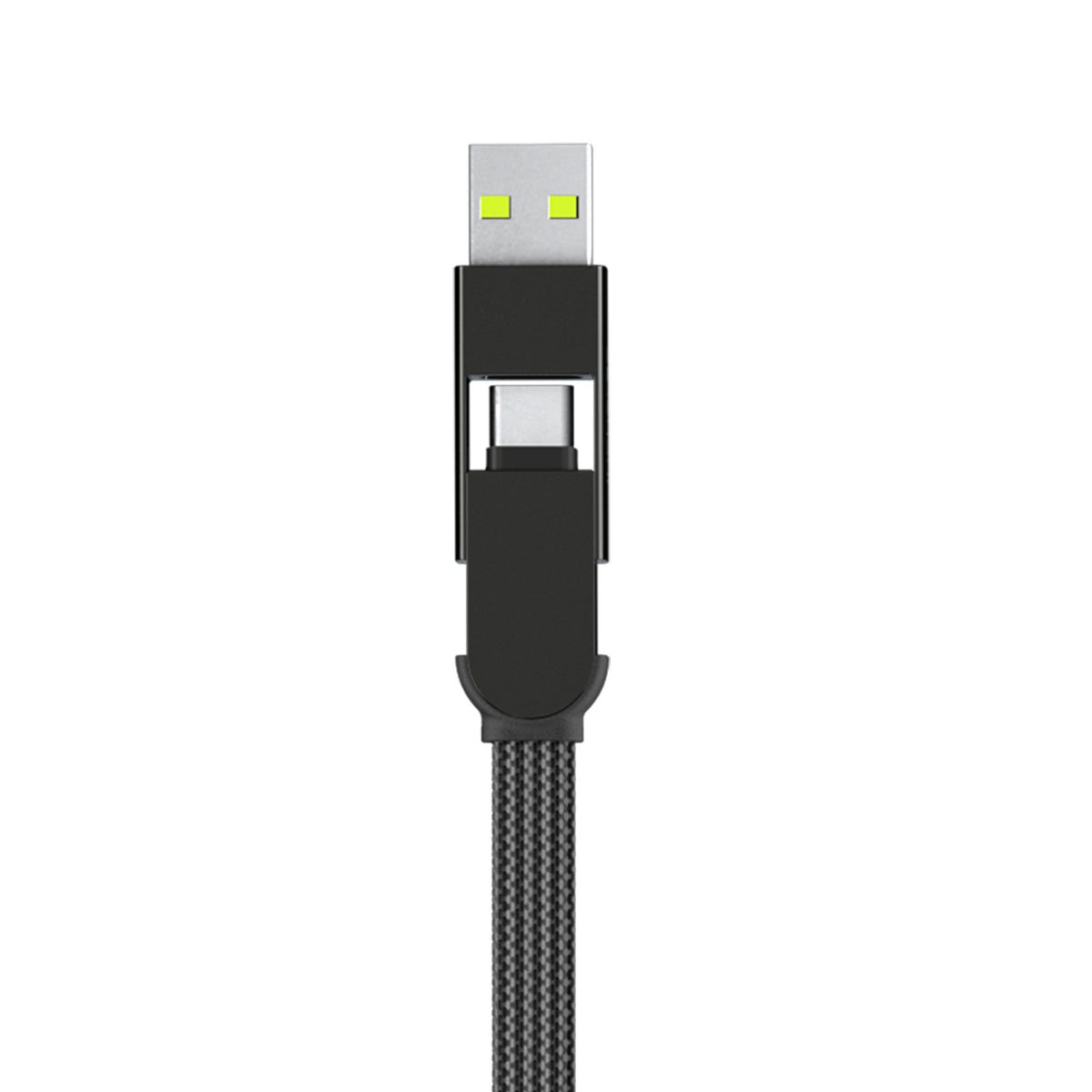 Rolling Square inCharge XL 100W 6 in 1 Travel Charging Cable - 2M- Urban Black