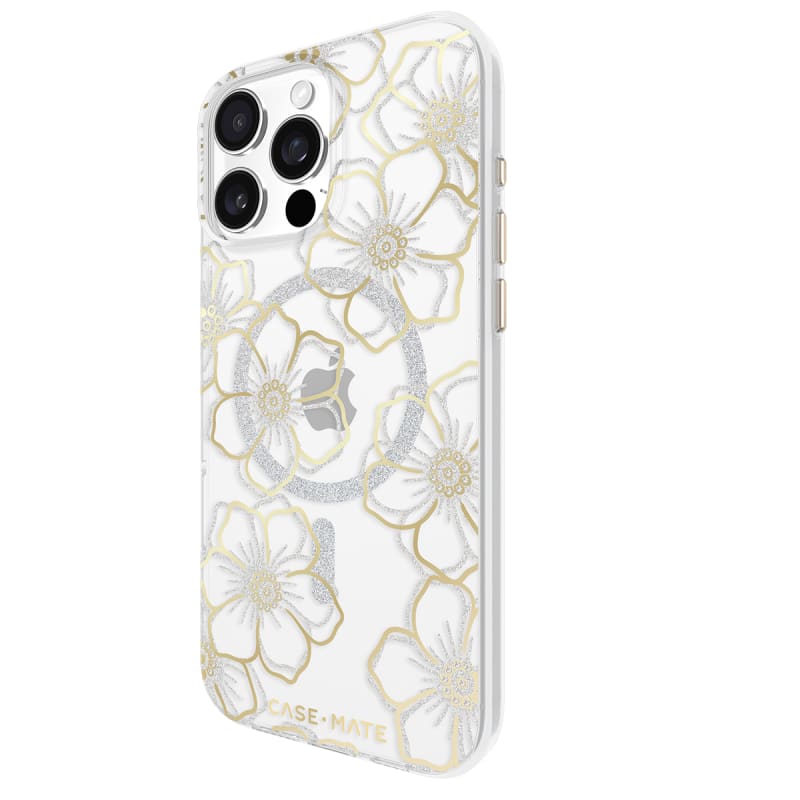 Case-Mate Floral Gems MagSafe Case-For iPhone-Gold