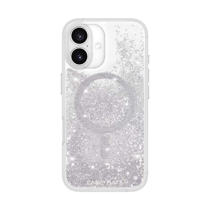 Case-Mate Waterfall Glitter MagSafe Case & Drop Protection iPhone 16/17 Series