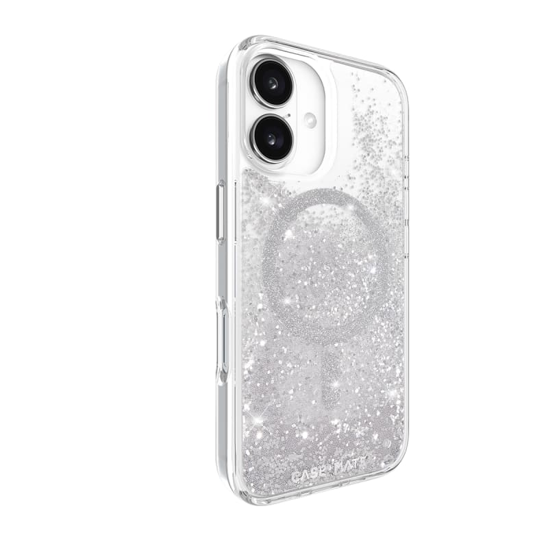 Case-Mate Waterfall Glitter MagSafe Case & Drop Protection iPhone 16/17 Series
