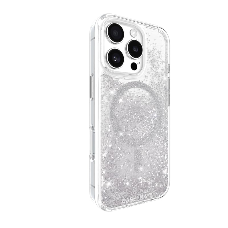 Case-Mate Waterfall Glitter MagSafe Case & Drop Protection iPhone 16/17 Series