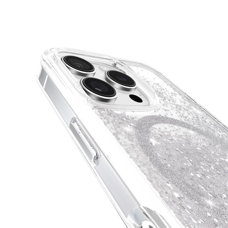 Case-Mate Waterfall Glitter MagSafe Case & Drop Protection iPhone 16/17 Series