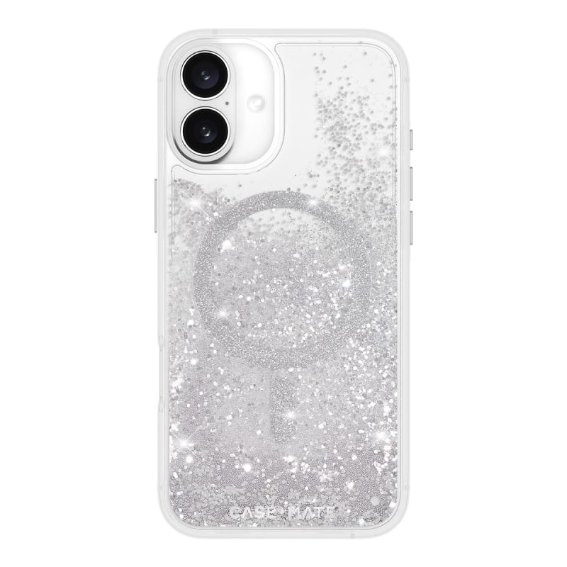 Case-Mate Waterfall Glitter MagSafe Case & Drop Protection iPhone 16/17 Series