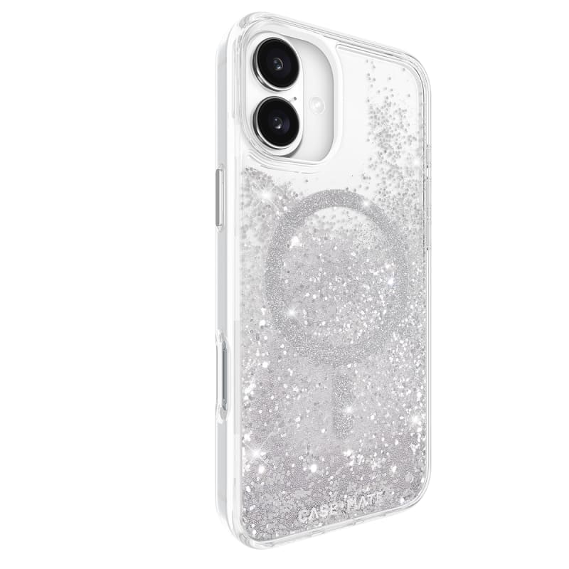 Case-Mate Waterfall Glitter MagSafe Case & Drop Protection iPhone 16/17 Series