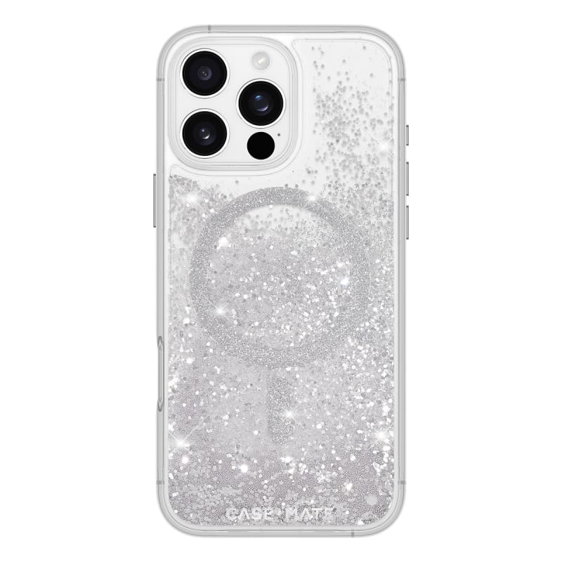 Case-Mate Waterfall Glitter MagSafe Case & Drop Protection iPhone 16/17 Series