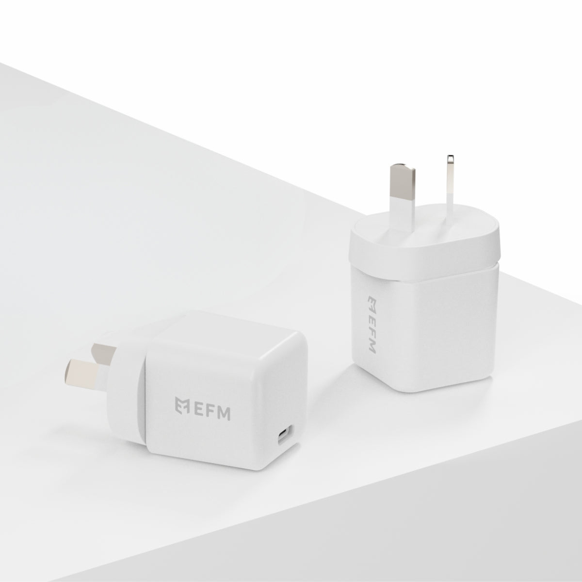 EFM ECO 20W GaN Wall Charger Twin PackWith Power Delivery and PPS