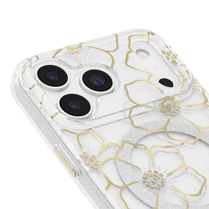 Case-Mate Floral Gems MagSafe Case-For iPhone-Gold