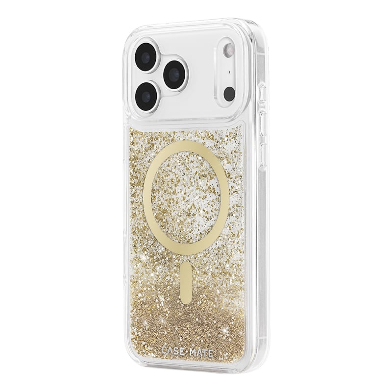 Case-Mate Waterfall Glitter MagSafe Case & Drop Protection iPhone 16/17 Series