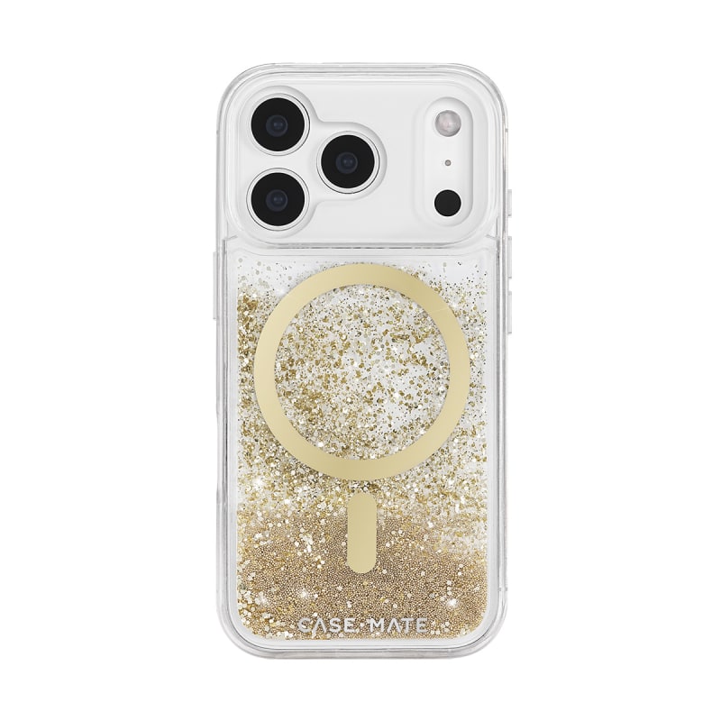 Case-Mate Waterfall Glitter MagSafe Case & Drop Protection iPhone 16/17 Series