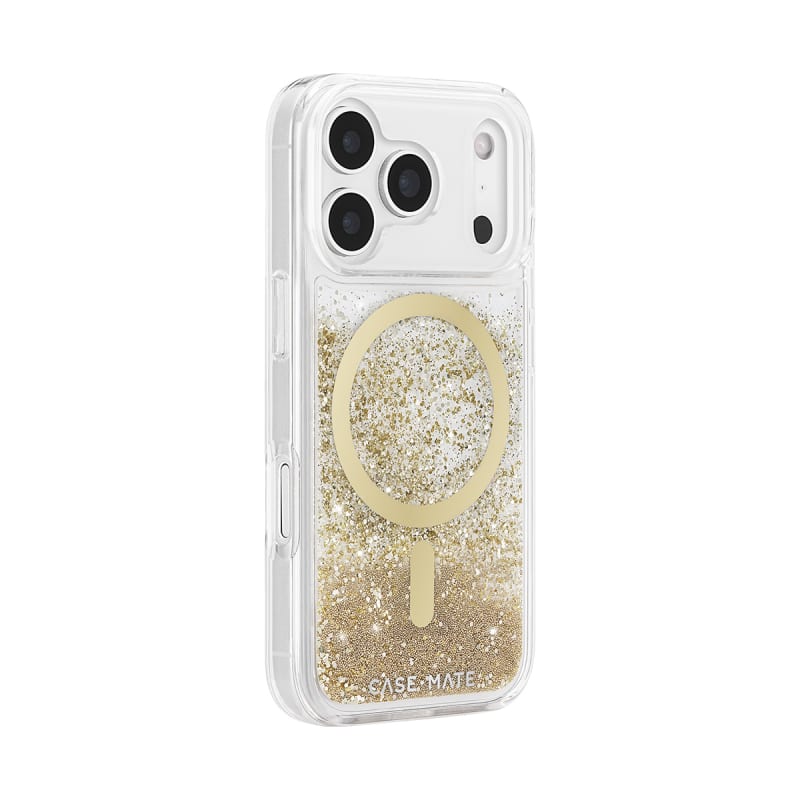 Case-Mate Waterfall Glitter MagSafe Case & Drop Protection iPhone 16/17 Series