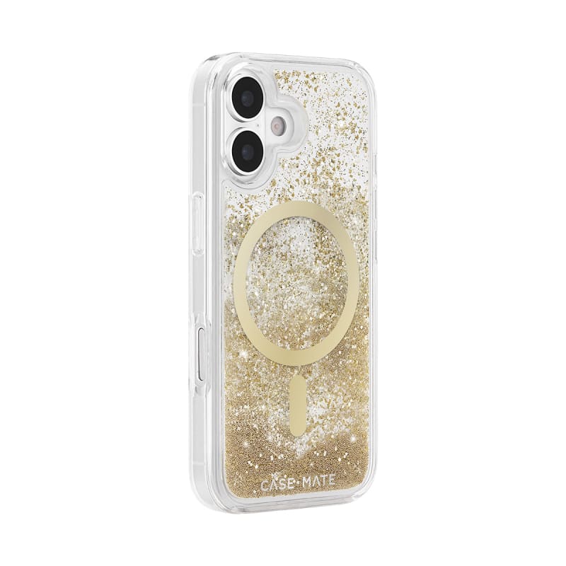 Case-Mate Waterfall Glitter MagSafe Case & Drop Protection iPhone 16/17 Series