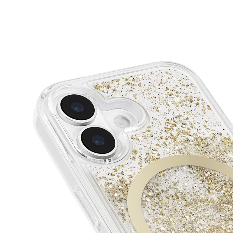 Case-Mate Waterfall Glitter MagSafe Case & Drop Protection iPhone 16/17 Series
