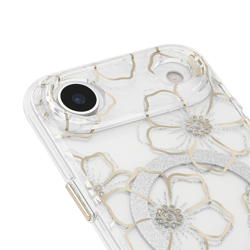 Case-Mate Floral Gems MagSafe Case-For iPhone-Gold