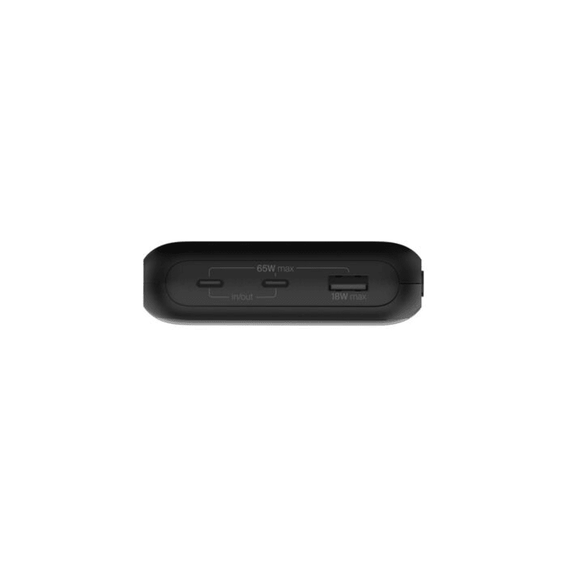 Belkin BoostCharge 65W Pro 3-Port Laptop Power Bank 20K - Black