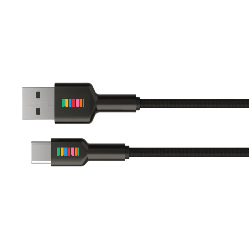 DULL Co. USB-A to USB-C Braided Cable With Premium Metal Connectors