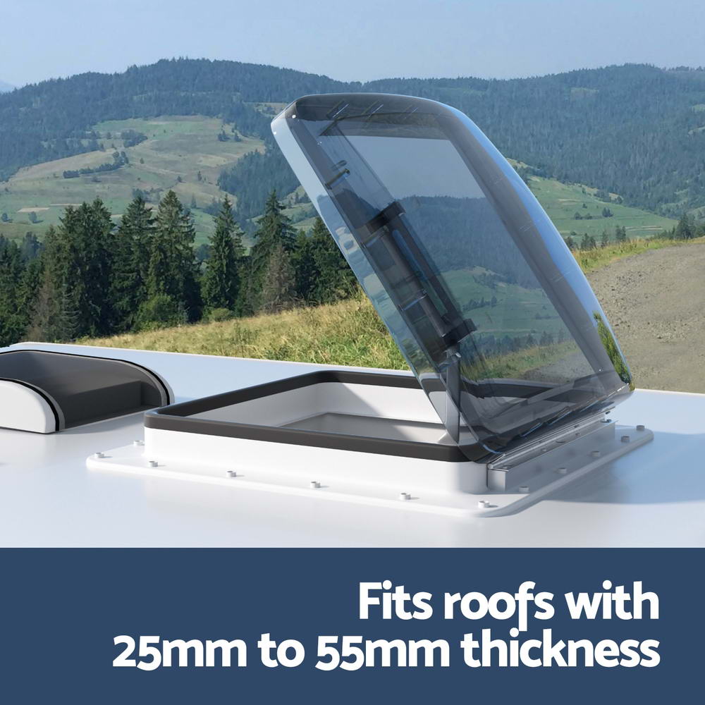 Weisshorn Caravan Roof Vent Air Exhaust Hatch RV Motorhome Camper White