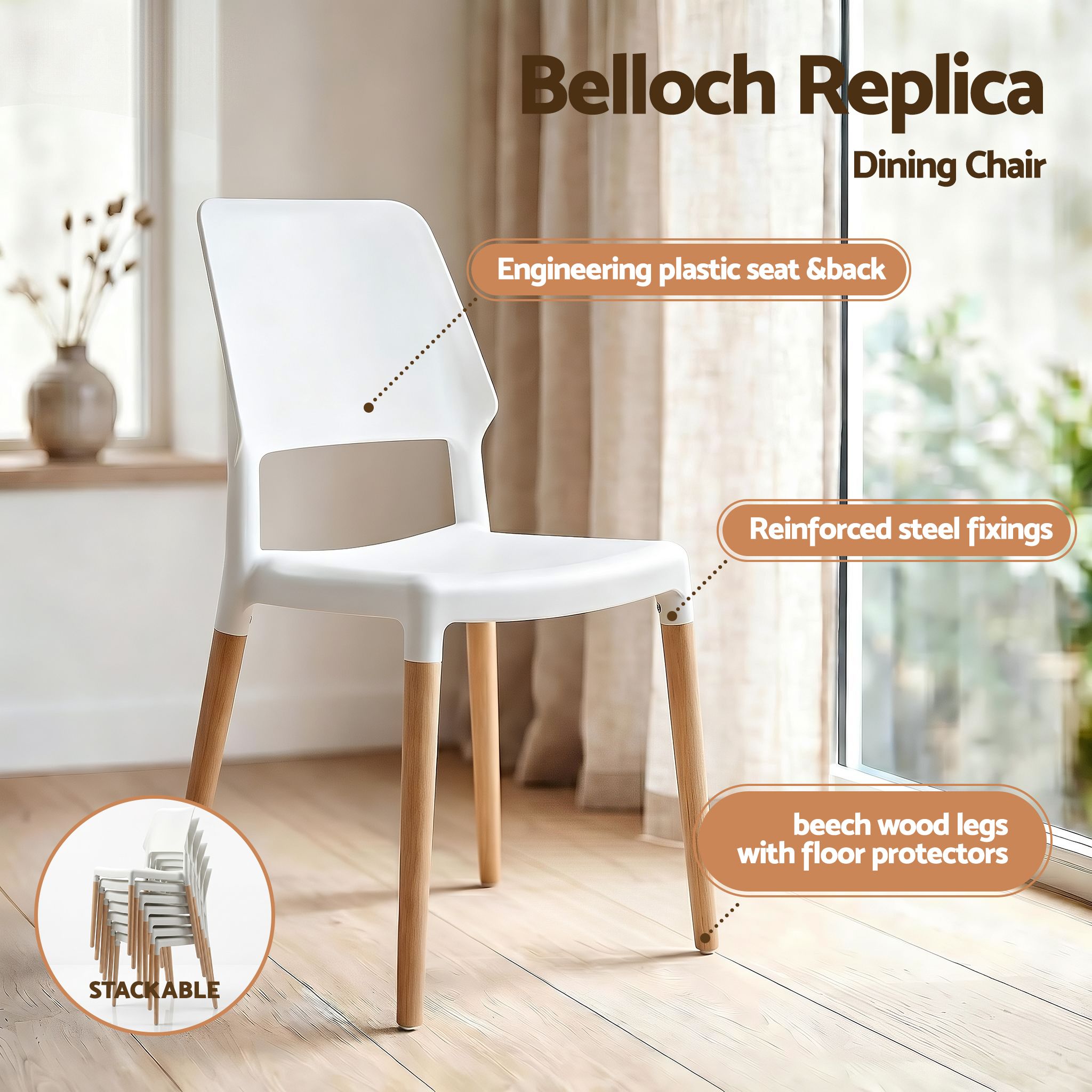 Artiss Dining Table and Chairs Set 5PCS, 75-110cm Drop-Leaf Table, with 4 Dining Chairs White Wooden, 4 Seater Dining Table Set