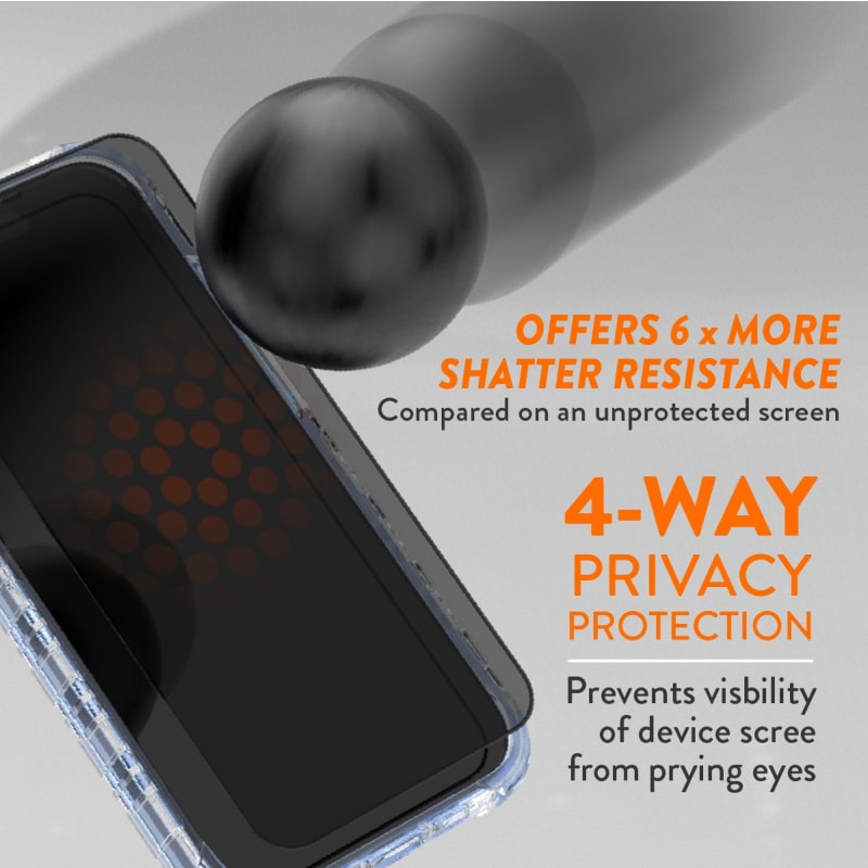 EFM Privacy Glass Screen Armour for iPhone 15 & 16 Series